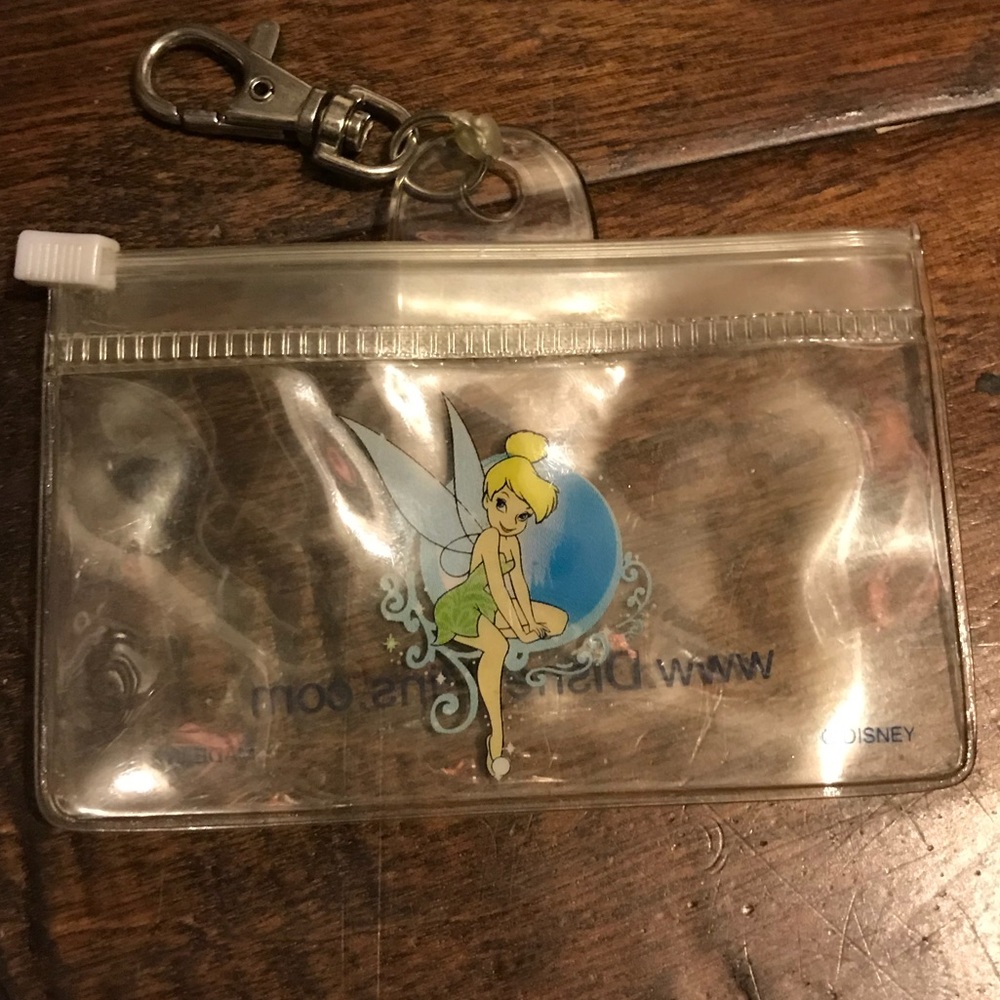 Disney tinkerbell pass holder - lanyard clip on